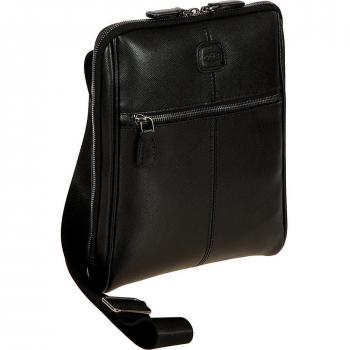 Bric's 23cm Black Leather Shoulder Bag