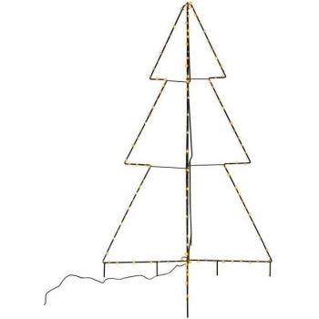 Deko 3D LED Tannenbaum schwarz