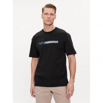 CK T‑shirt con Logo Lineare Alto Nero Regular Fit K10K112490