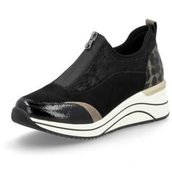 Remonte Textil Slipper Damen schwarz