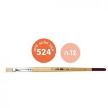 Pincel plano Milan 524 cerda corto Nº12