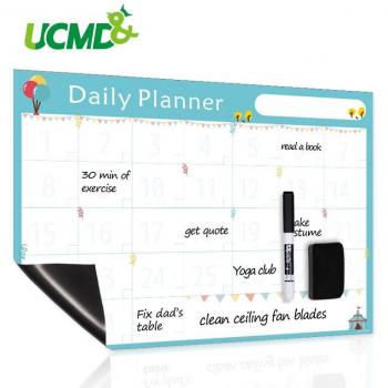 Weekly Monthly Magnetic Whiteboard Schedule with Pen
