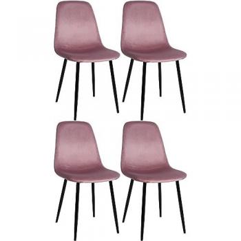 Sillas Napier Rosadas: Juego de 4 para Comedor