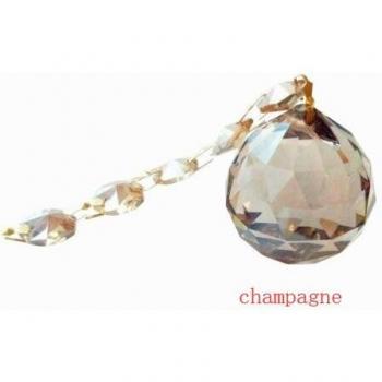 Lustre à Champagne 5 pièces, 40mm, ornement de cristal, décoration de mariage