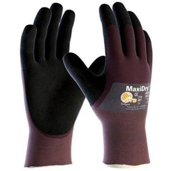 ATG Schnittschutzhandschuh Maxi Dry 3/4 beschichtet Größe 8 grau lila schwarz