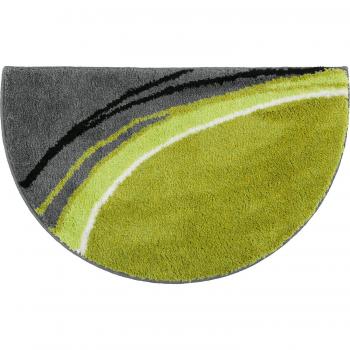 Erwin Müller Duschvorleger Mykonos, grün halbrund 50x80 cm