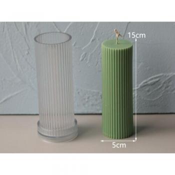 Stripe Design Candle Mold
