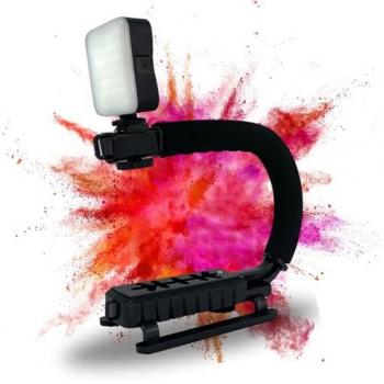 TronicXL Videostabilisator mit LED Beleuchtung