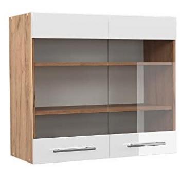 Meuble de Cuisine Vicco Fame-Line 80 cm avec Vitrage