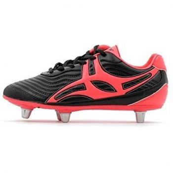 Gilbert Youth Blaze V1 Rugby Boots, Hot Red, 6‑Stud, Size 4