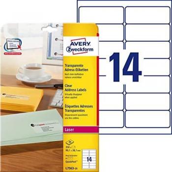 Avery L7563 Address Labels