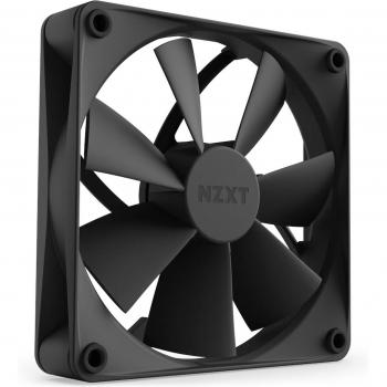 NZXT 120mm F120P Static Pressure Fan, 7 Blade, 500-1800rpm, 78.02CFM Black