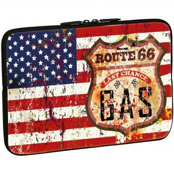 PEDEA Notebook Tasche (17,3 Zoll, Stars & Stripes)