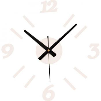 Muurstickers horloge 3D Romeinse cijfers met reflecterende acryl
