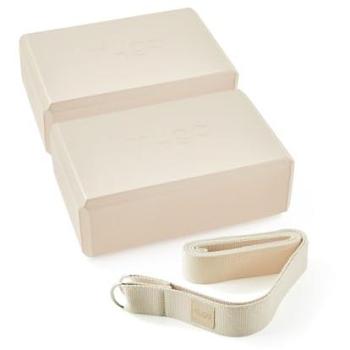 Myga 2 Light Sand Dual Yoga Block & Strap Pack