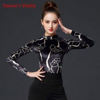 Adult Female Long Sleeve Tops for Latin Dance Practice