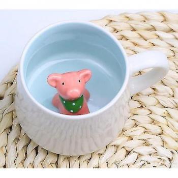 Taza de Café 3D “Cerdo Cariñoso”