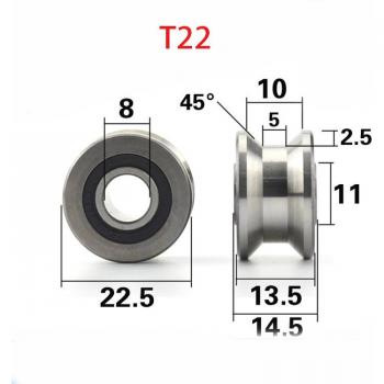 Polea de Ranura V/U 8 mm – Rodamientos CNC TU22