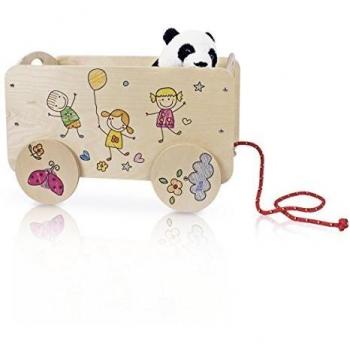 DIDA Carretto Porta Giochi per Bambini Montessori Giochi in Legno
