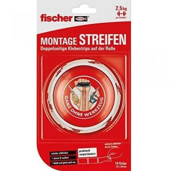 Fischer Easy Peel Adhesive Pads 19-Pack