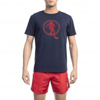 Bikkembergs Men's Blue Cotton T-Shirt