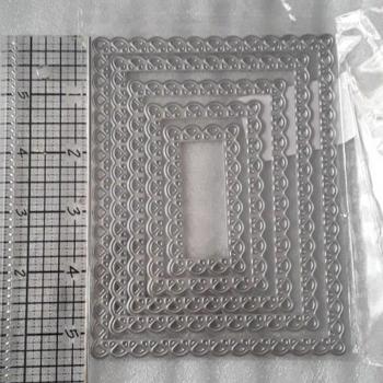 DIY Nested Stitched Scallop Frame Dies