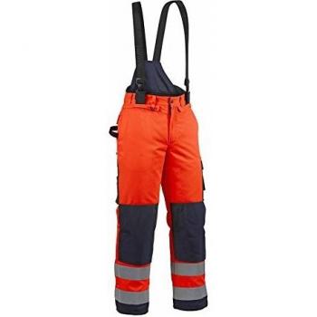 Krähe WORKWEAR Blaklader Winter Latzhose, orange marine, 114