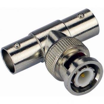 100PCS BNC Male to Dual BNC Female Connectors for CCTV