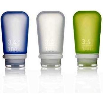 Humangear 'GoToob' 3er Set 100 ml in transparent/grün/blau