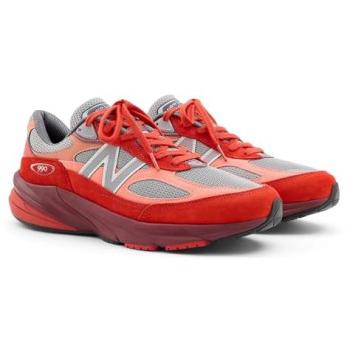 New Balance 990V6 Low Top – US-Herstellung, 8 (Damen), Rot