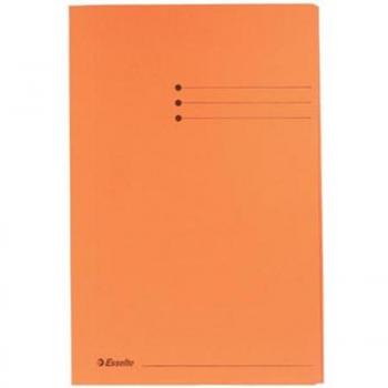 Dossiermap Esselte folio 3klep manilla 275gr blauw