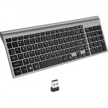 Zienstar Wireless Keyboard for Office and Home