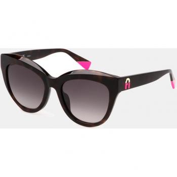 Furla Women's Sunglasses Brown 54 MM Gradient Pink Shiny Dark Havana