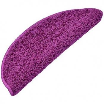 VidaXL 15 pcs Violet Carpet Stair Treads 65x21x4 cm