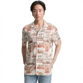 Business Shirt Herren TOM Tailor – Regular Fit, Weiß, Hawaii‑Pattern, XXL