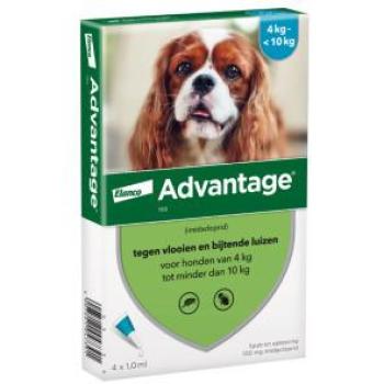 Advantage 100 Anti‑vlooien Spray – Hond 4–10 kg