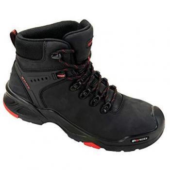Stivali di lavoro Brooklyn 41 (nero/rosso) S3/HRO/EN20345 in pelle