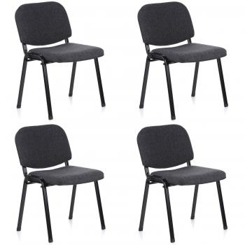 Vierfußstuhl 4er Pack XT 600 – hjl Office Stoffstühle