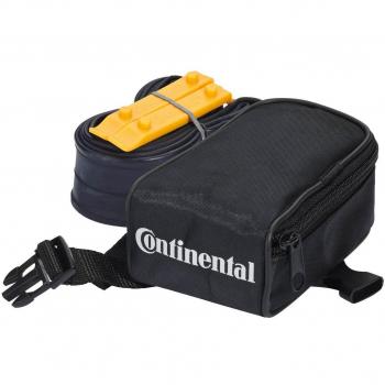Juego de herramientas y bolsa de reparación con cámara de aire Continental, tamaño 28 y presión S60, color negro