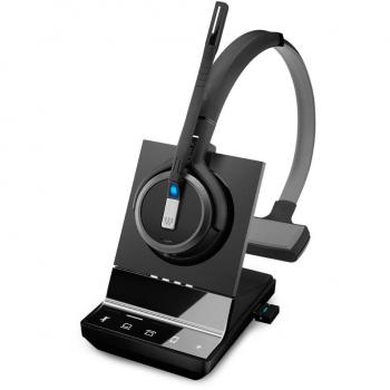 EPOS IMPACT SDW 5036T EU/UK/AUS Wireless DECT Headset monaural with base station for phone mobile an (Kabelgebunden, Kabellos, USB-A), Office Headset, Schwarz