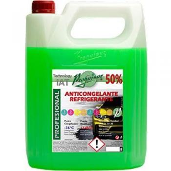 GARRAFA 5 LITROS ANTICONGELANTE REFRIGERANTE 50% VERDE +G12 PROQUISUR ARLO