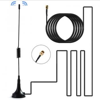 GSM/GPRS Antennenpaket 900–1800 MHz, 3 dBi, SMA‑Kabel 1 m, Magnetbasis + Fernbedienung
