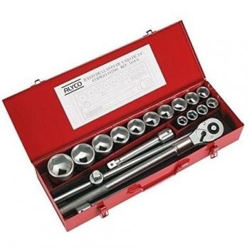 Alyco Accesorios 18 Pzas – Llave Vaso 3/4 en Maletín