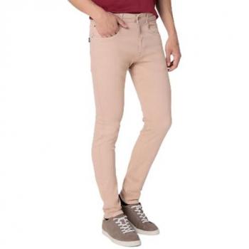 Pantalón Denomino Six Valves Hombre Marrón Tiro Medio