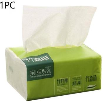 Servilleta de Papel de Cocina de Bambú, 210 Hojas, 4 Capas, Color Natural