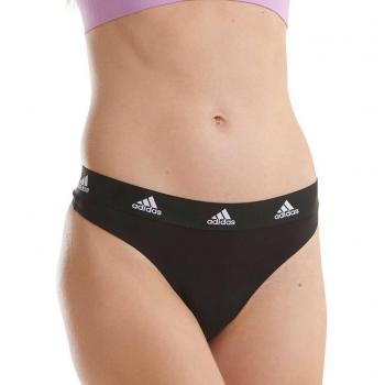 Tee-shirt Femme en Coton Noir Logo Adidas