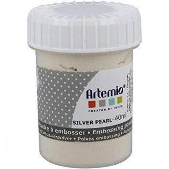 Silver Pearl Artemi Polvere Transparente Emboss