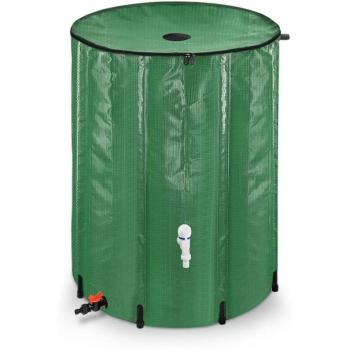 Cisterna Pieghevole Verde 380L con Rubinetto AUFUN