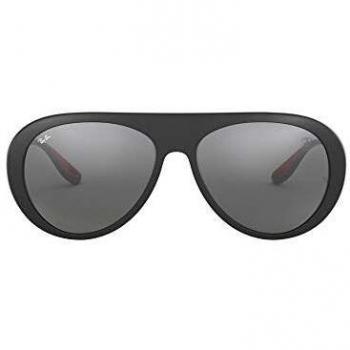 Scuderia Ferrari RB4310M Matte Green/Greymirrorsilver 58mm Aviators – Men’s