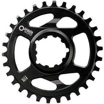 Black 34T Praxis A‑Wave Direct Mount Plate